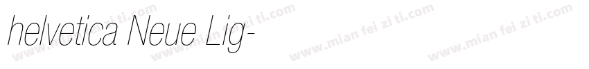 helvetica Neue Lig字体转换